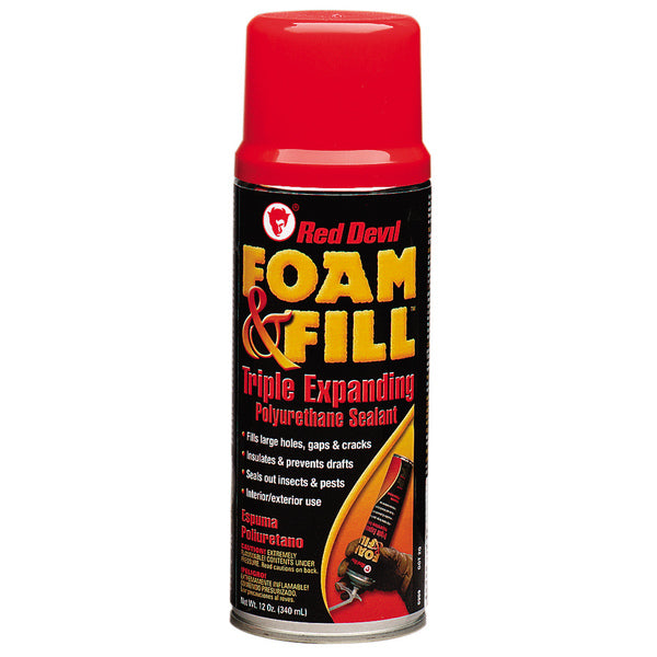 Red Devil Foam & Fill Triple Expanding Foam 12 Oz Can