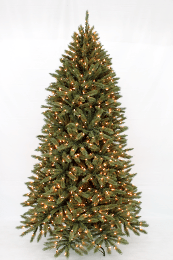 7.5 Ft Slim Frazier Fir Christmas Tree Clear Lights 11036