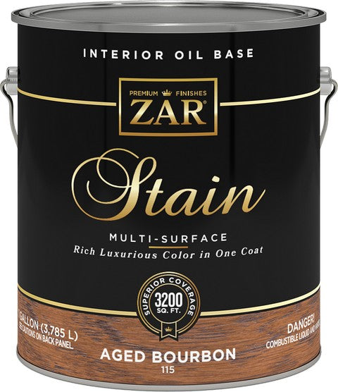UGL ZAR Oil Based Wood Stain Gallon Aged Bourbon