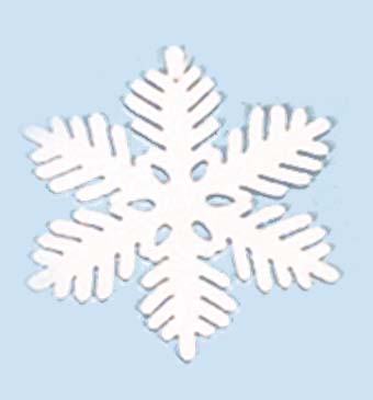 6 Inch Mica Snowflake 12102 - Box of 36