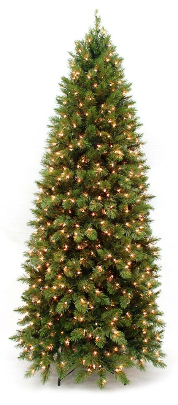 7.5 Ft Pencil Vienna Christmas Tree Clear Lights 12348