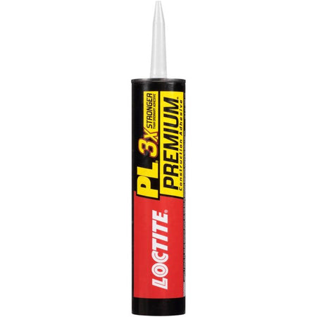 An image of the Loctite PL Premium Polyurethane Construction Adhesive tube, showcasing its professional design and branding in the 10 Oz size.