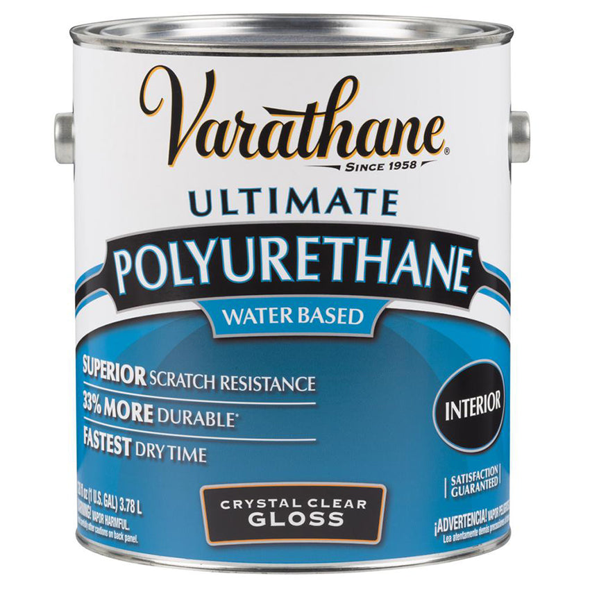 Varathane Crystal Clear Water-Based Polyurethane Gloss Gallon
