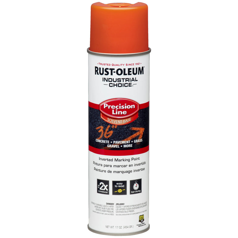 Rust-Oleum Industrial Choice M1600 System SB Precision Line Marking Paint Alert Orange