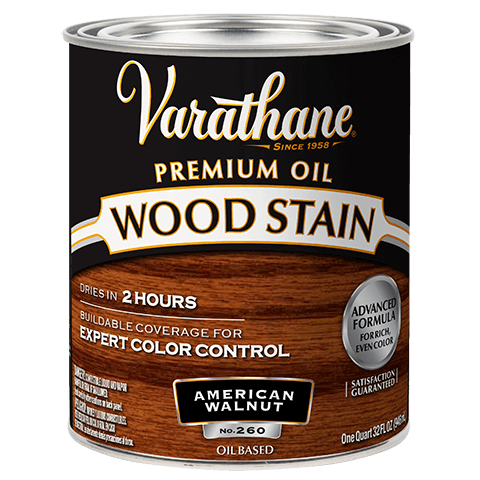 Varathane Premium Wood Stain Quart American Walnut