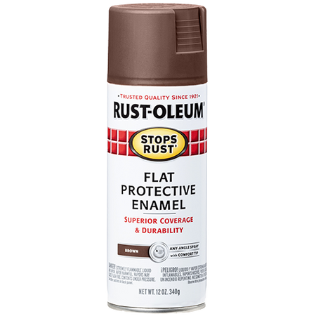 Rust-Oleum Stops Rust Spray Flat Brown