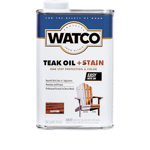 Watco Teak Oil + Stain Quart Flagstone