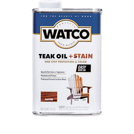 Watco Teak Oil + Stain Quart Flagstone