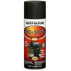 Rust-Oleum BBQ & Stove Spray 12 Oz Black 249310