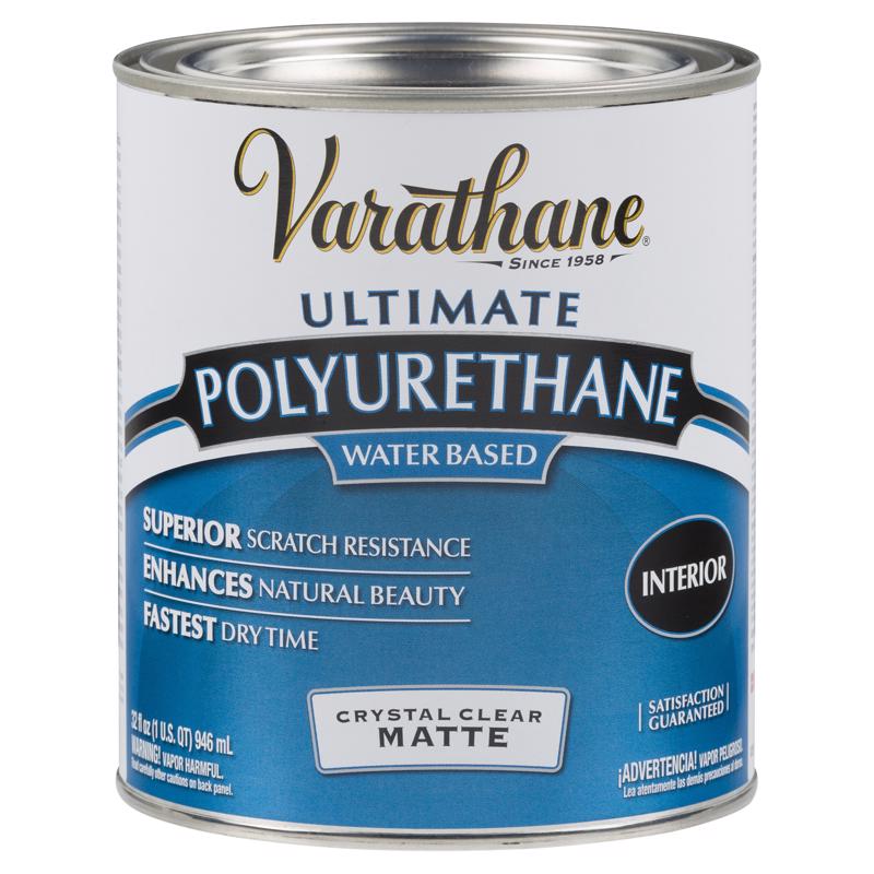 Varathane Soft Touch Polyurethane Crystal Clear Matte Quart