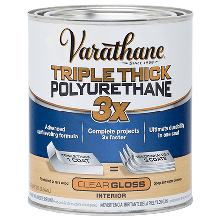 Varathane Triple Thick Polyurethane Quart Clear Gloss