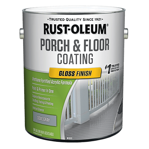 Rust-Oleum Porch & Floor Coating Gloss Finish Gallon Dove Gray