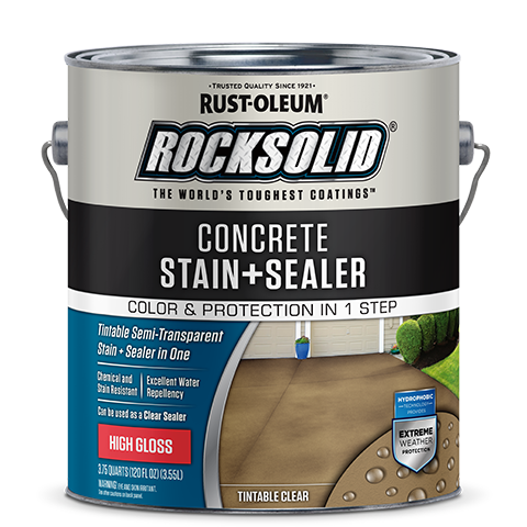 Rust-Oleum RockSolid Concrete Stain + Sealer Gallon High Gloss