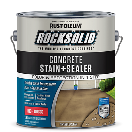 Rust-Oleum RockSolid Concrete Stain + Sealer Gallon