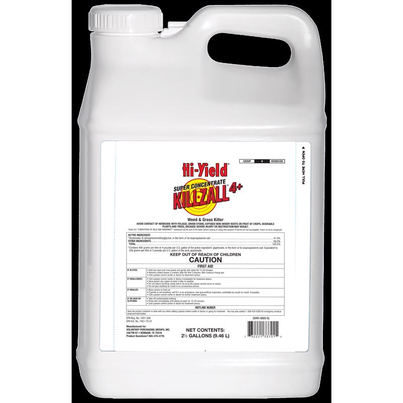 Hi-Yield Super Concentrate Killzall Weed & Grass Killer, 2.5 gal