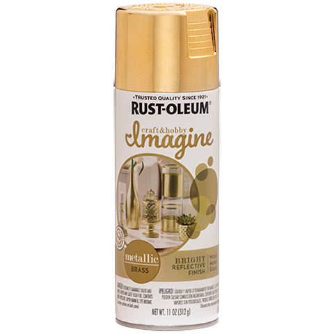 Rust-Oleum Imagine Metallic Spray Paint Brass