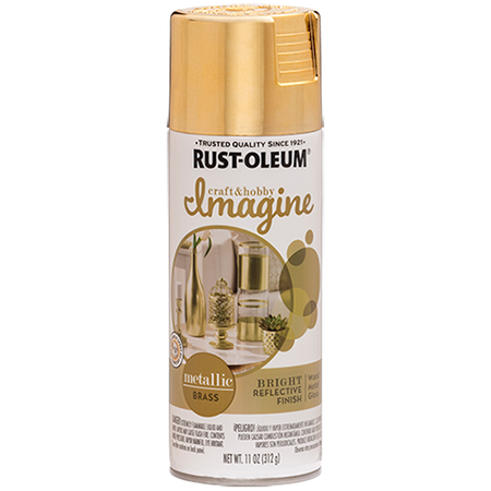 Rust-Oleum Imagine Metallic Spray Paint Brass