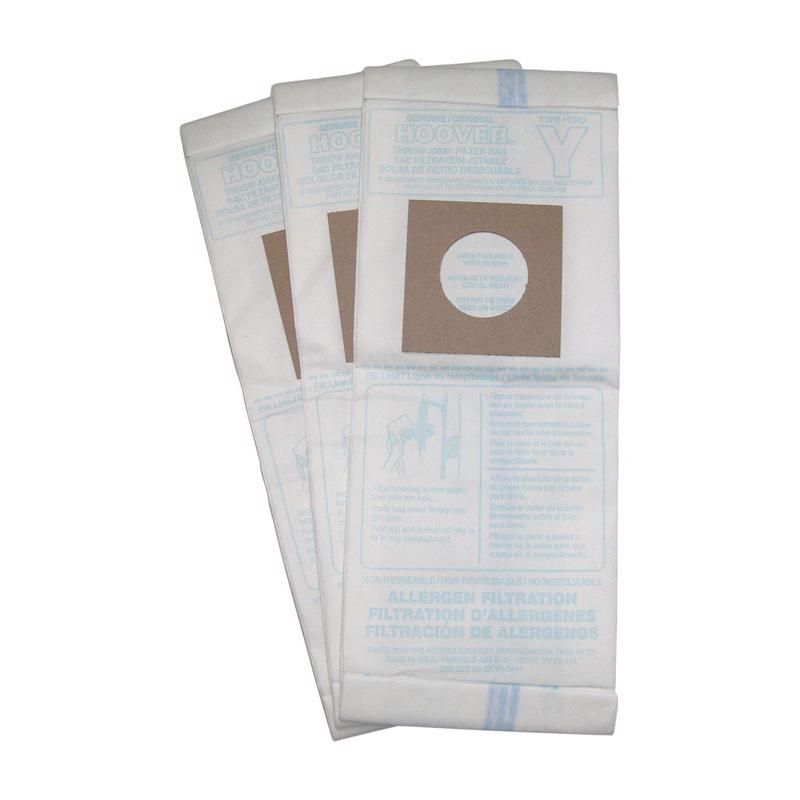 Hoover Type Y Allergen Bag 3-Pack 4010100Y-1