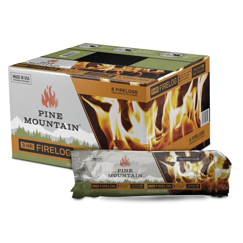 Pine Mountain 3-Hour Firelogs 6-Pack 501-160-965