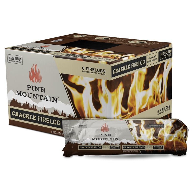 Pine Mountain Cracklelog 3-Hour Firelogs 6-Pack 501-153-803