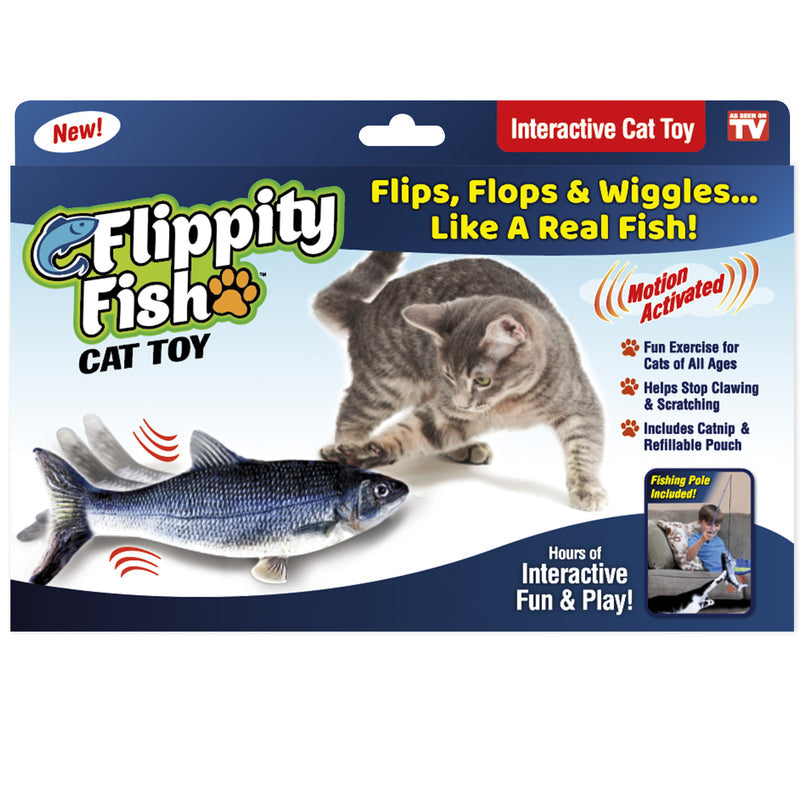 Flippity Fish Realistic Cat Toy FLIPFMC12/4