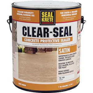 Seal-Krete Clear-Seal Concrete Protective Sealer Satin Gallon 604001