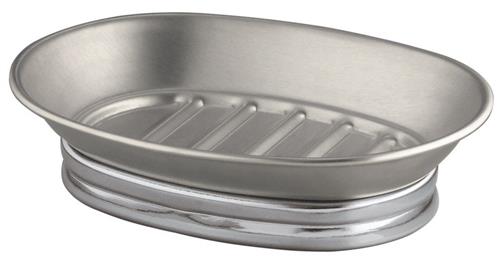 InterDesign York Soap Dish Silver-Chrome 76050
