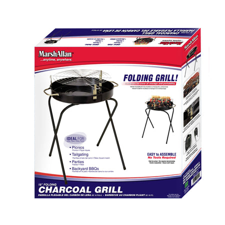 Marsh Allen 18" Fold-A-Matic Charcoal Grill 717HH-1