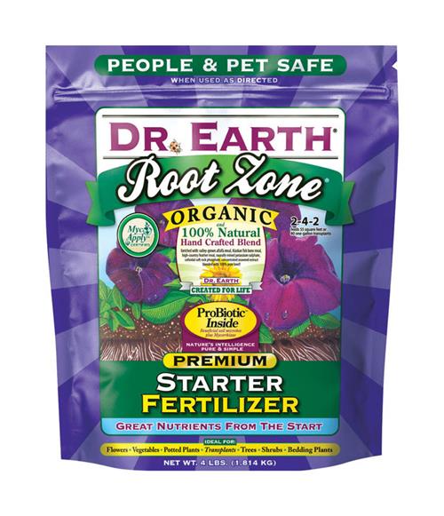 pet safe plant fertilizer Dr. Earth Root Zone Granules Organic Root Feeder 4 lb