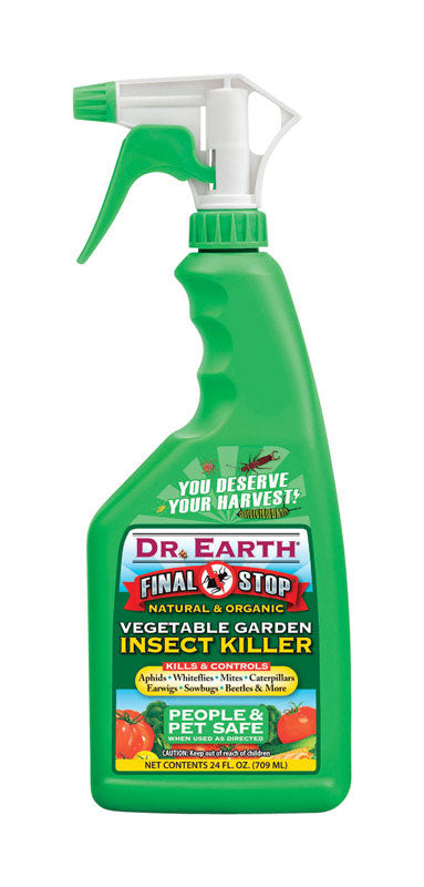 garden safe insect killer organic Dr. Earth 8005 Final Stop Vegetable Garden Insect Killer, 24 oz