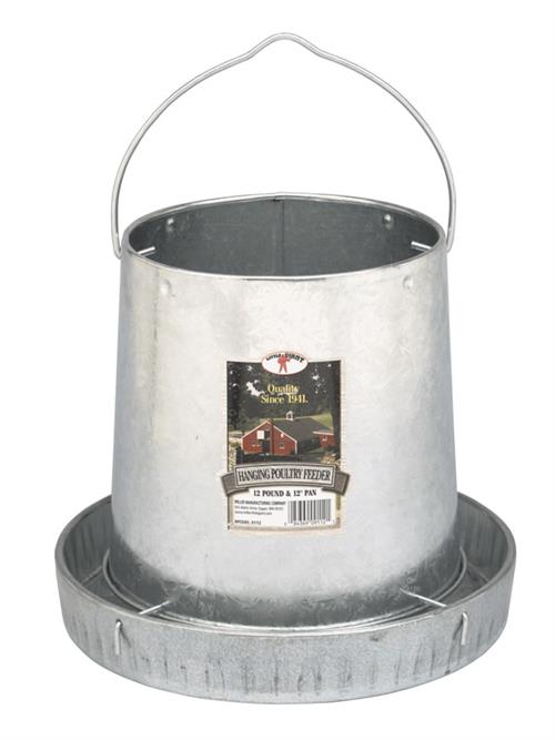 Little Giant 12 Pound Hanging Metal Poultry Feeder 9112 - Box of 6 –