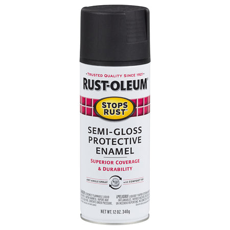 Rust-Oleum Stops Rust Spray Semi-Gloss Black