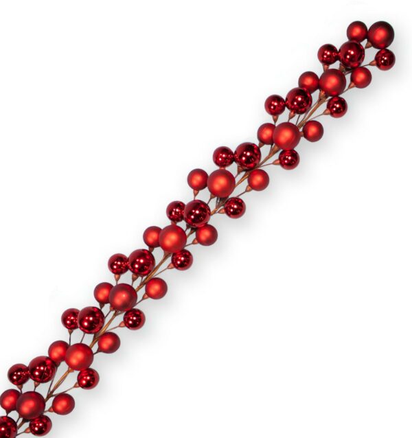 6 Ft Plastic Ball Garland Red 80193 - Box of 4