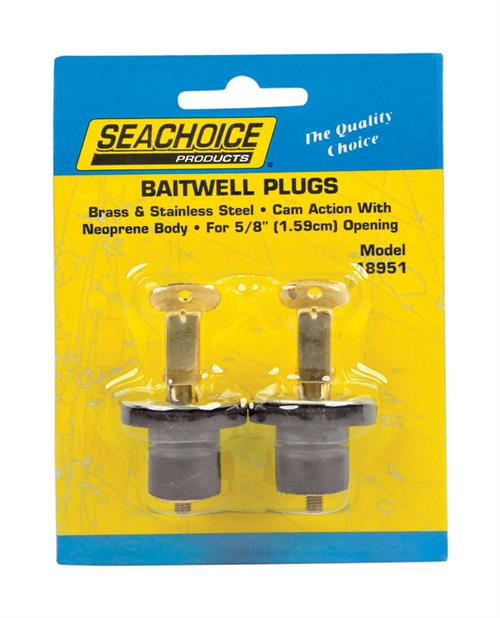 Seachoice 5-8 Inch Snap-Lock Baitwell Plugs 18951