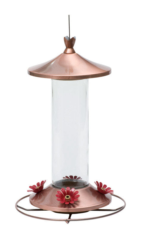 Perky-Pet Elegant Copper Glass Hummingbird Feeder 710B - Box of 2