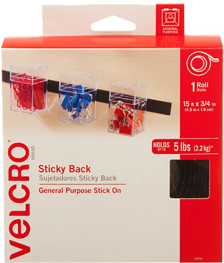 Velcro 3/4" X 15' Sticky Back Tape