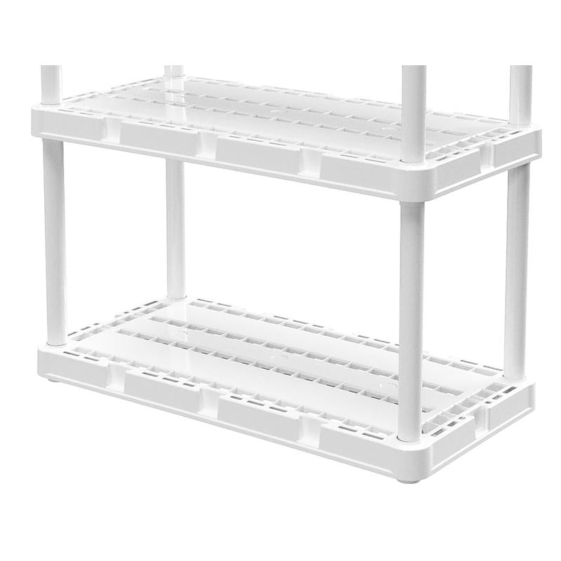 Gracious Living 91088-1C Knect-A-Shelf 48 in. H X 24 in. W X 12 in. D Resin Shelving Unit-1