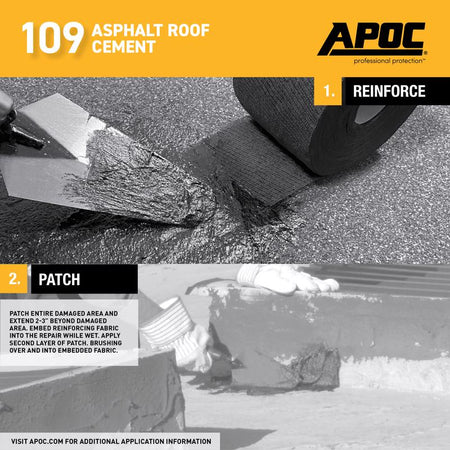 APOC 109 Asphalt Roof Cement Patch Info