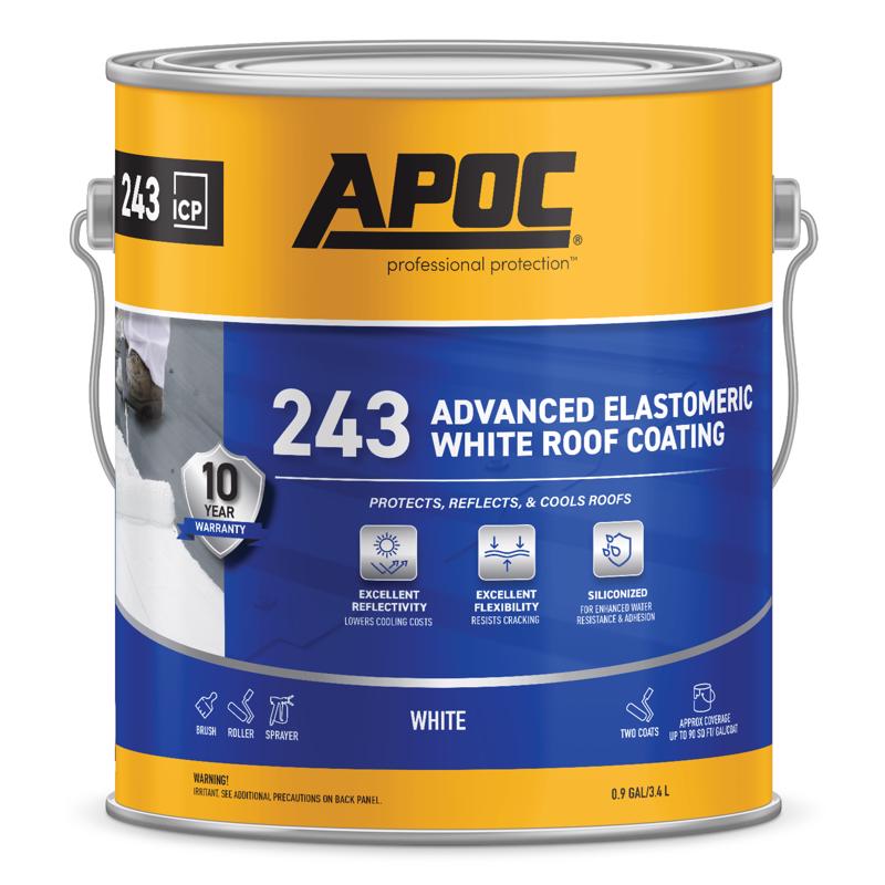 APOC 243 Advanced Elastomeric White Roof Coating Gallon AP-243