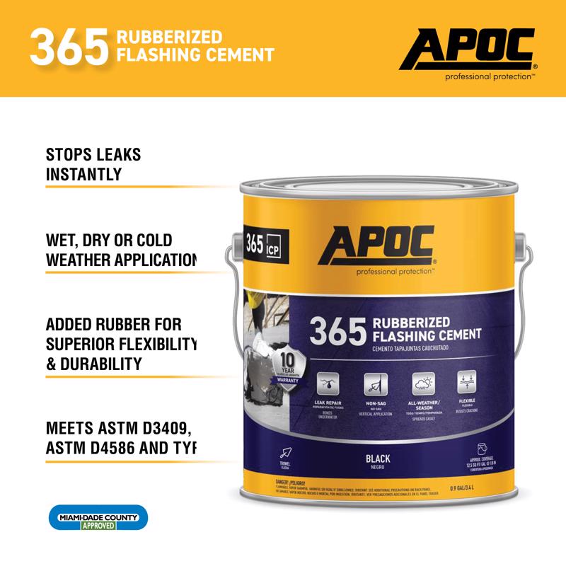 APOC 365 Rubberized Flashing Cement Gallon AP-365 Product Highlight Video