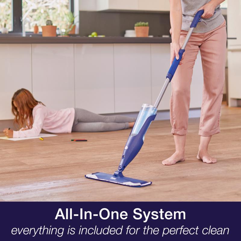 Bona Premium Spray Mop being used to clean a floor.