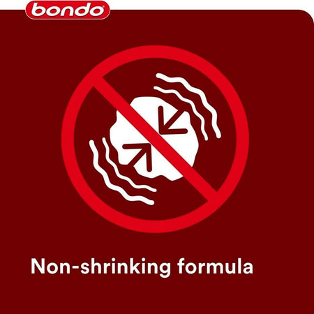 Bondo Glazing & Spot Putty Non-Shrinking Infographic