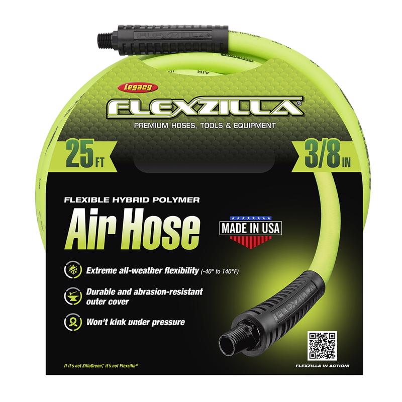 FlexZilla Flexible Hybrid Polymer Air Hose 25 Ft