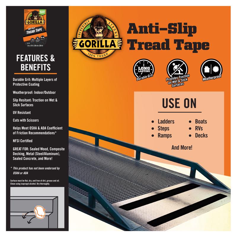 Gorilla Anti-Slip Tread Tape Product Highlight Infographic