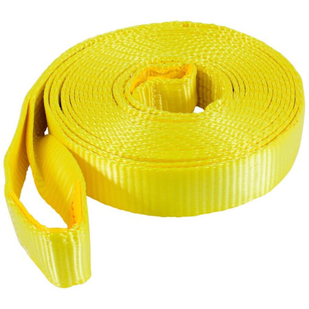 Keeper 2 in. W X 30 ft. L Vehicle Recovery Strap unpackaged on a white background.