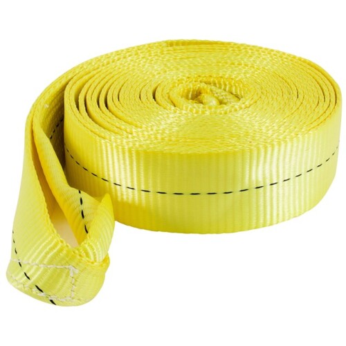 Keeper 3 in. W X 30 ft. L Vehicle Recovery Strap unpackaged on a white background.
