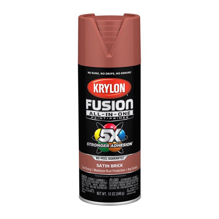 Krylon Fusion All-In-One Satin Spray Paint Brick