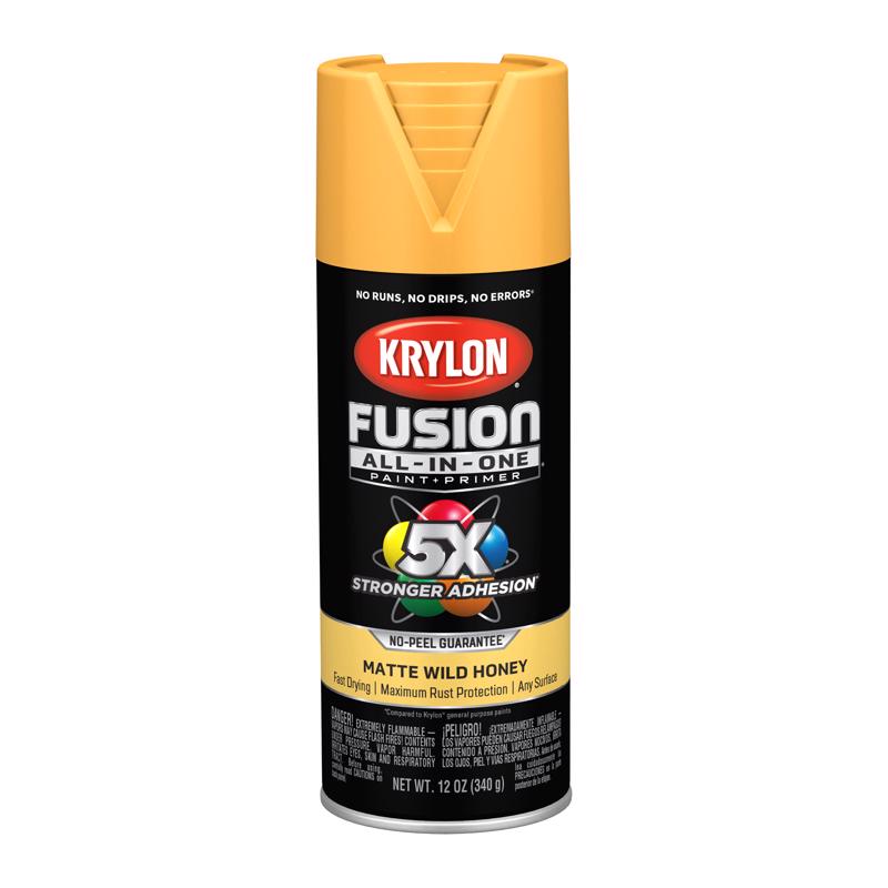 Krylon Fusion All-In-One Matte Spray Paint Wild Honey