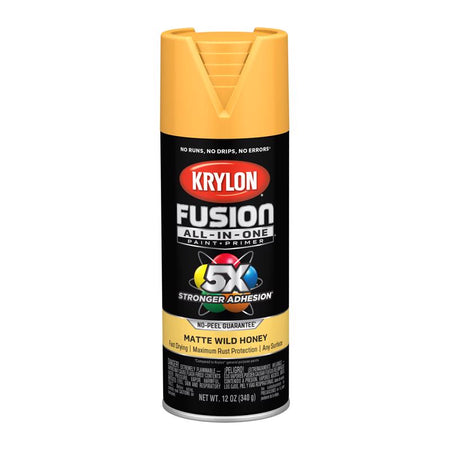 Krylon Fusion All-In-One Matte Spray Paint Wild Honey