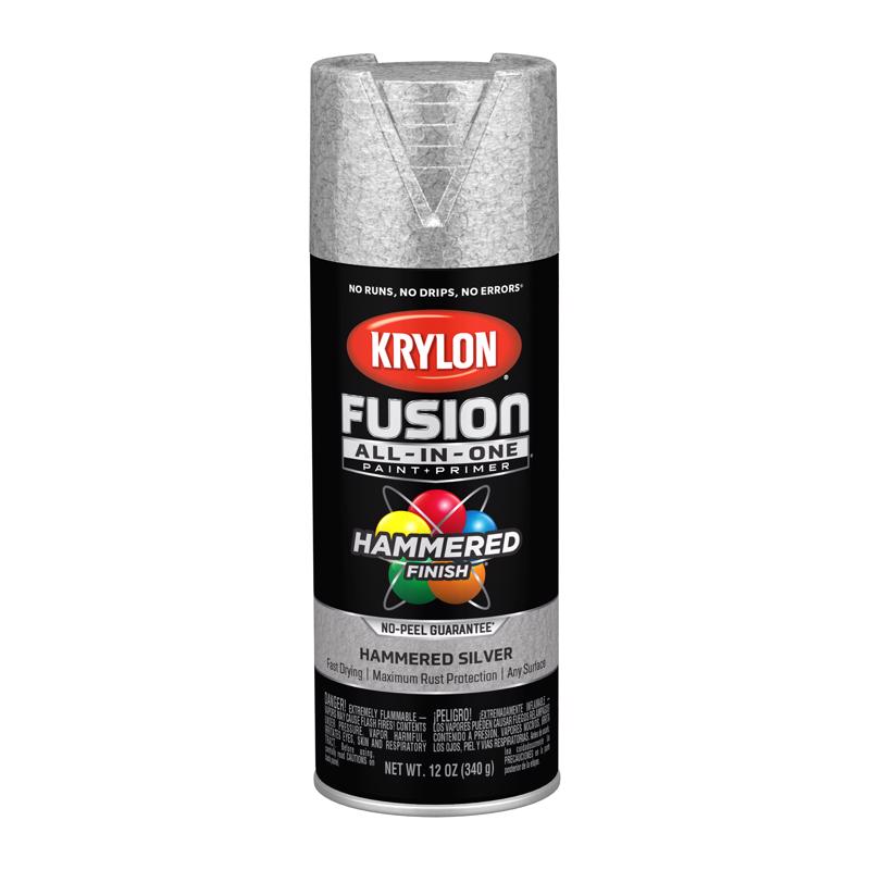 Krylon Fusion All-In-One Hammered Finish Spray Paint Silver